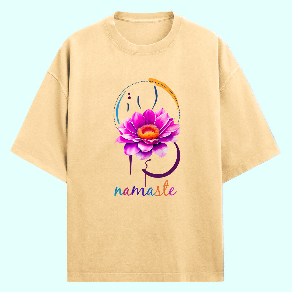 Namaste (Front Print) Oversized T-Shirt