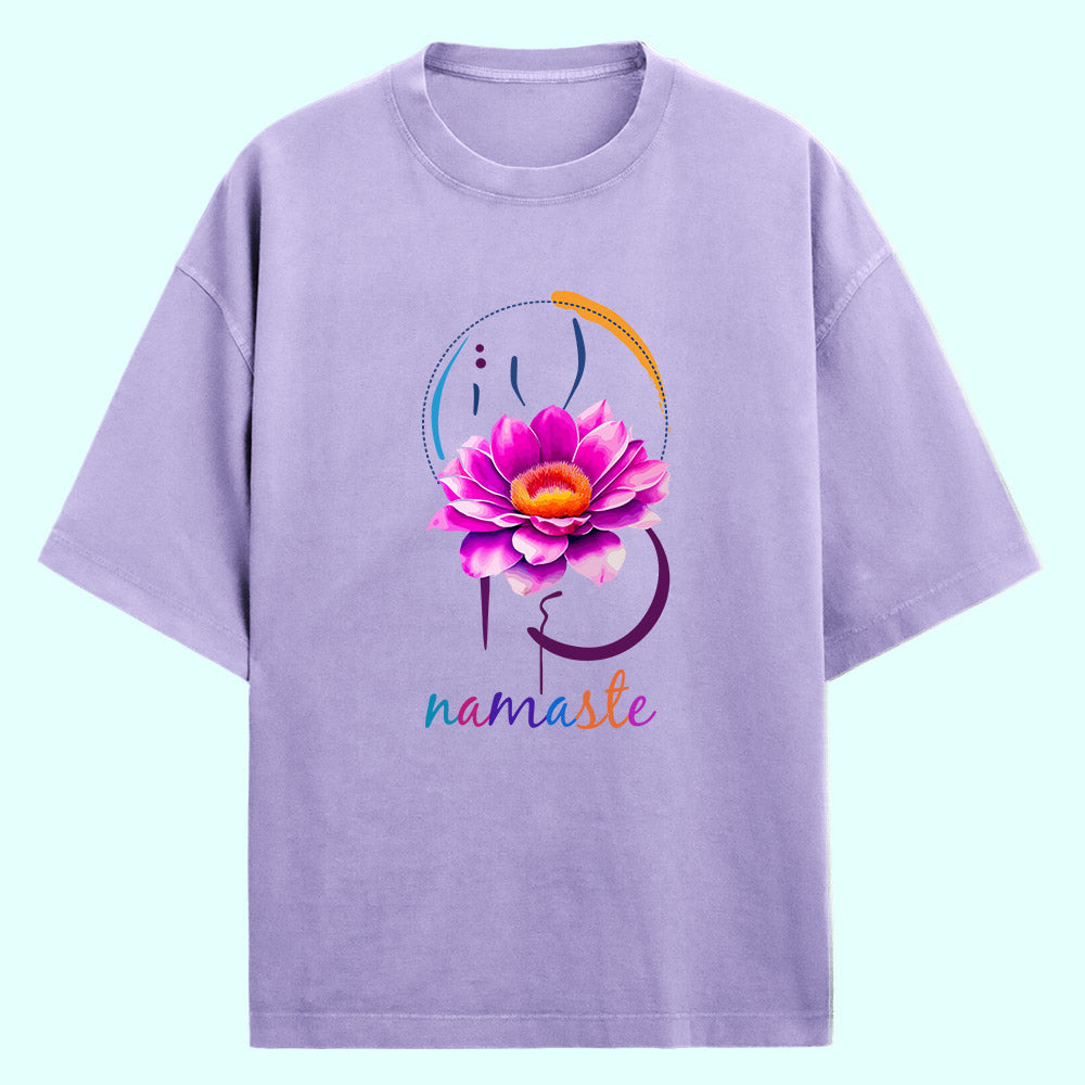 Namaste (Front Print) Oversized T-Shirt