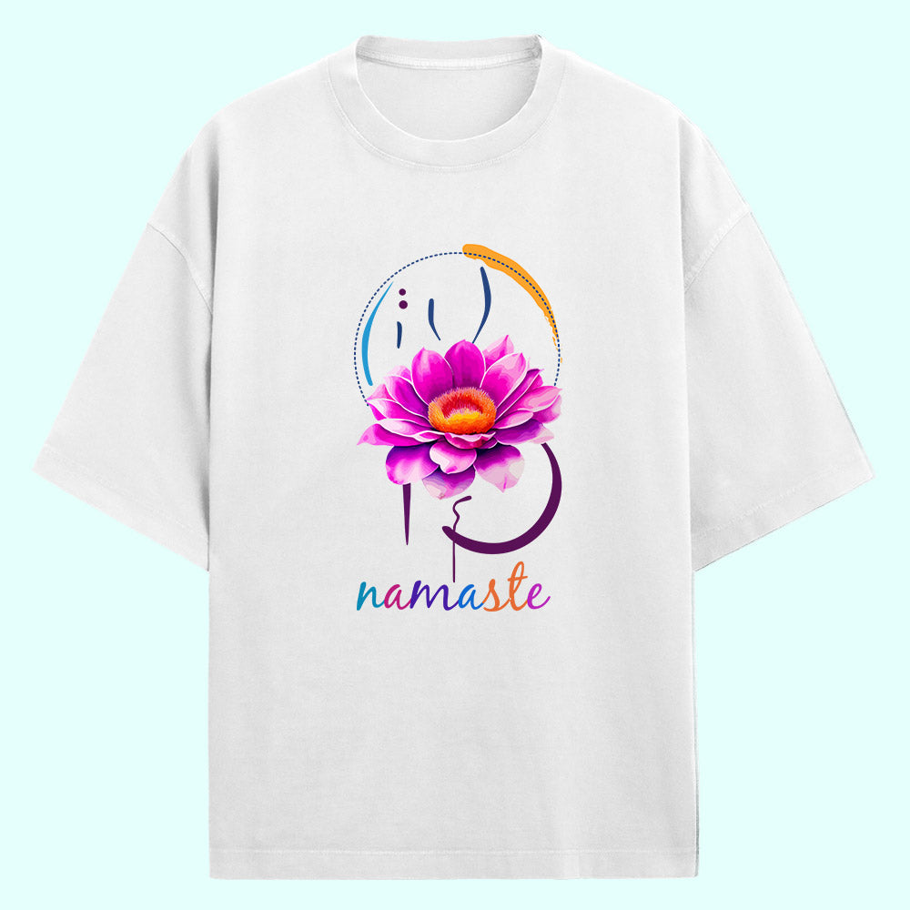 Namaste (Front Print) Oversized T-Shirt
