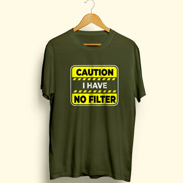 No Filter Half Sleeve T-Shirt