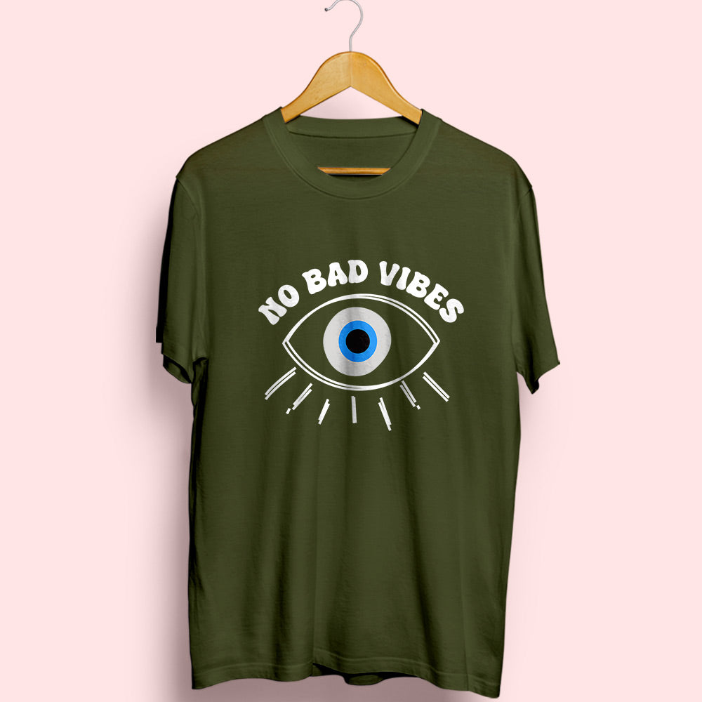 No Bad Vibes Half Sleeve T-Shirt