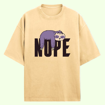 Nope (Front Print) Oversized T-Shirt