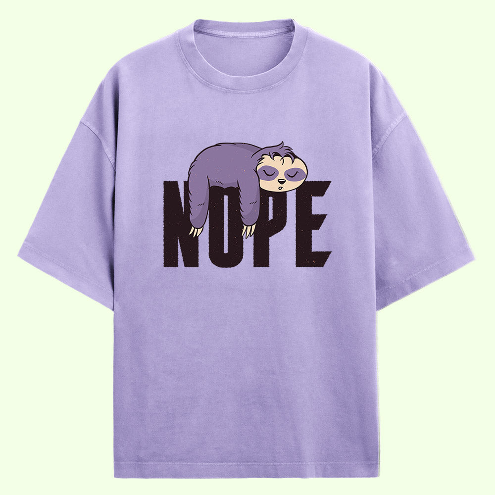 Nope (Front Print) Oversized T-Shirt
