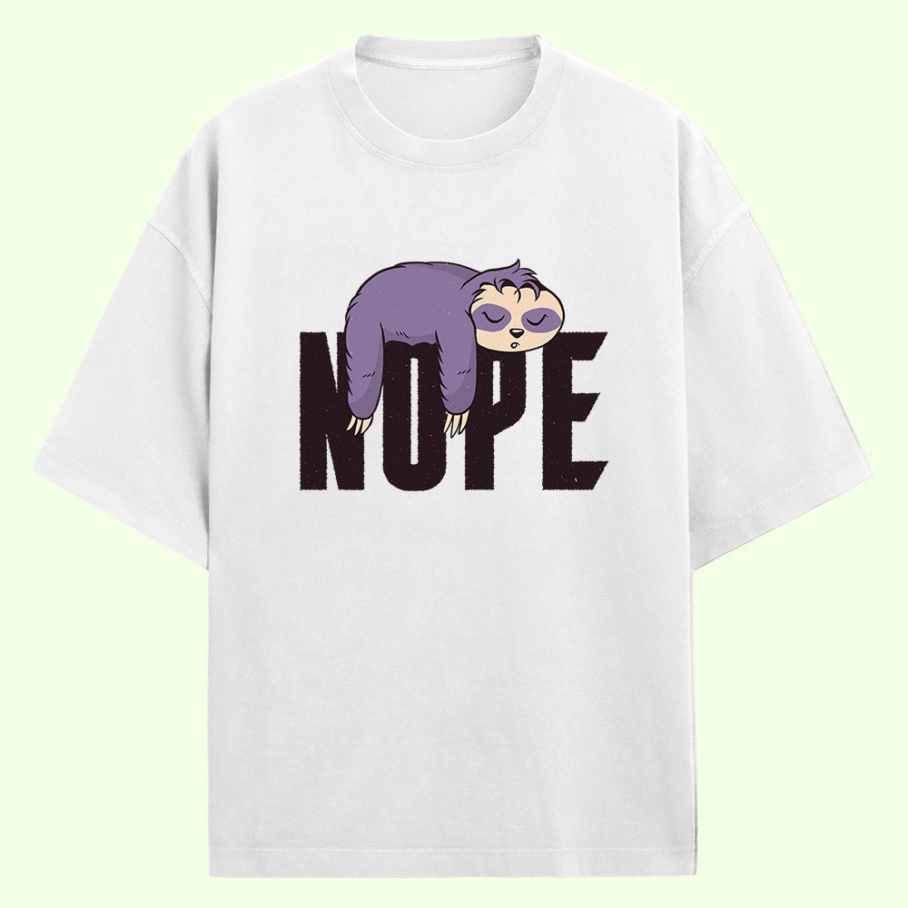 Nope (Front Print) Oversized T-Shirt