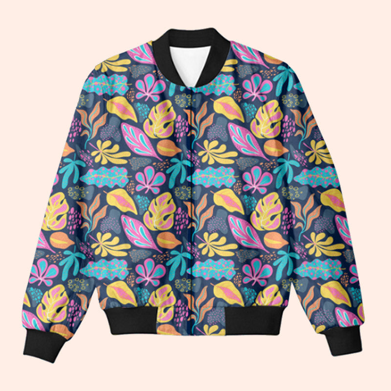 Ocean Leaves Bomber Jacket