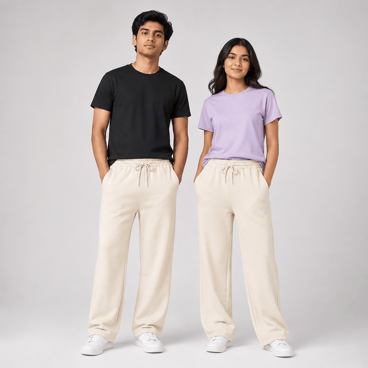 Off White Unisex Sweatpants - Comfy Fit