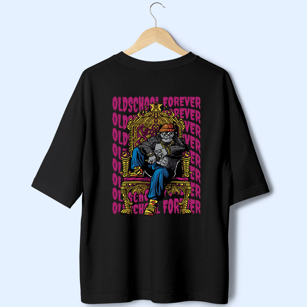 Oldschool Forever (Back Print) Oversized T-Shirt