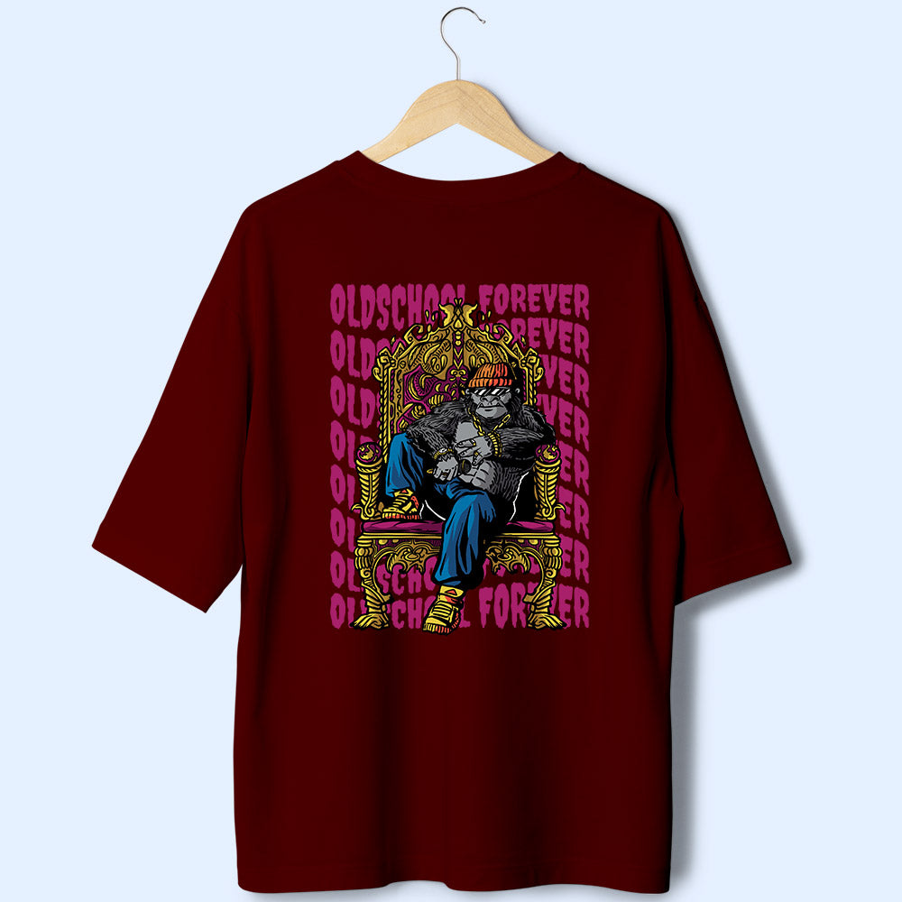 Oldschool Forever (Back Print) Oversized T-Shirt