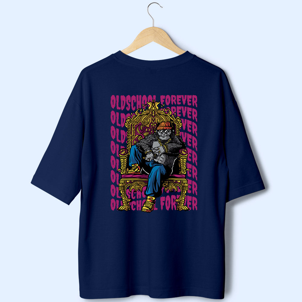 Oldschool Forever (Back Print) Oversized T-Shirt