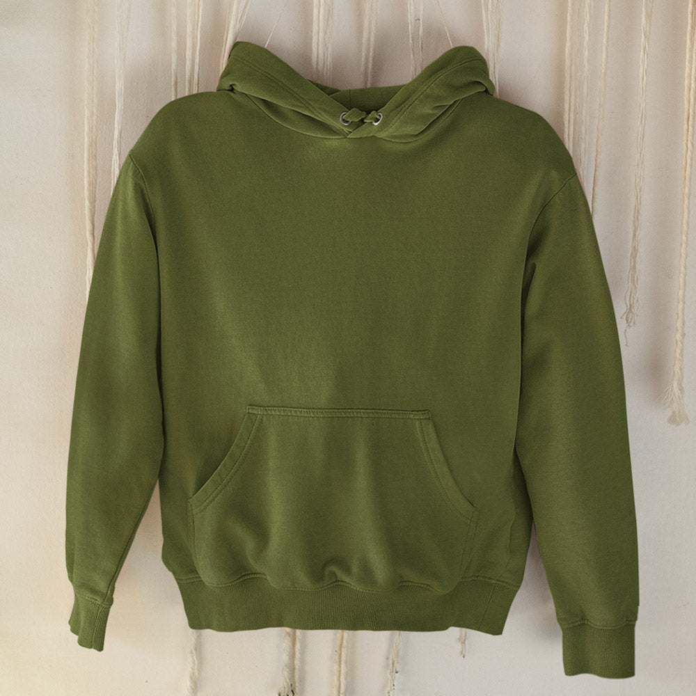 Solid: Olive Green Hoodie - Soul & Peace
