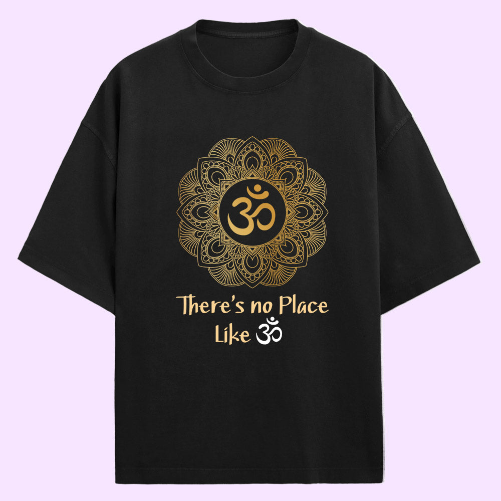 Om (Yoga) (Front Print) Oversized T-Shirt