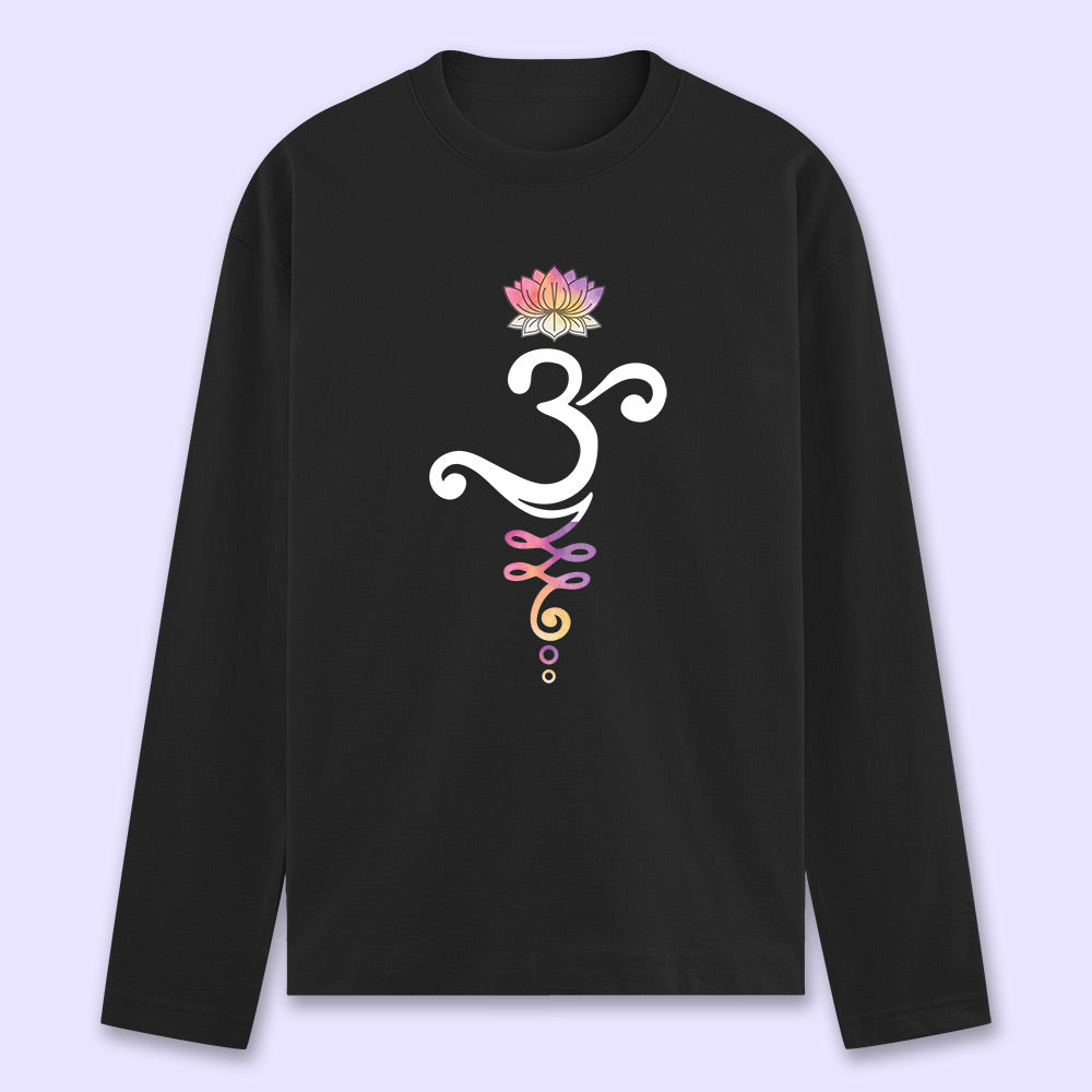 Om Lotus Full Sleeve T-shirt