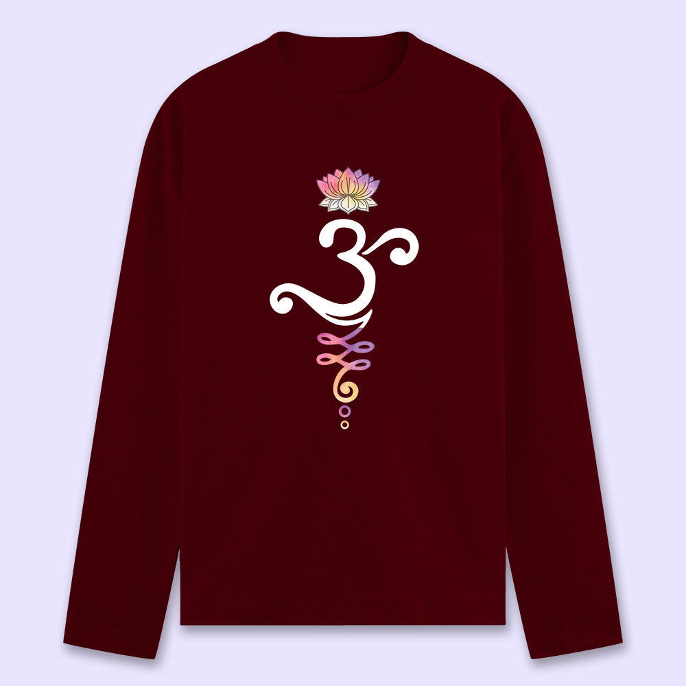 Om Lotus Full Sleeve T-shirt