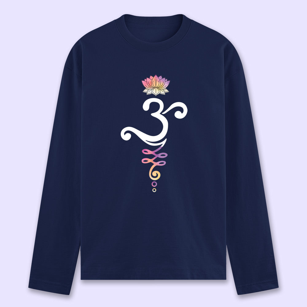 Om Lotus Full Sleeve T-shirt
