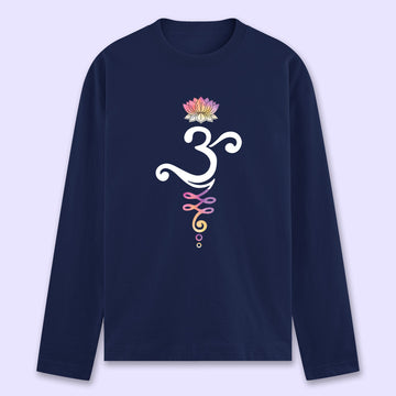 Om Lotus Full Sleeve T-shirt