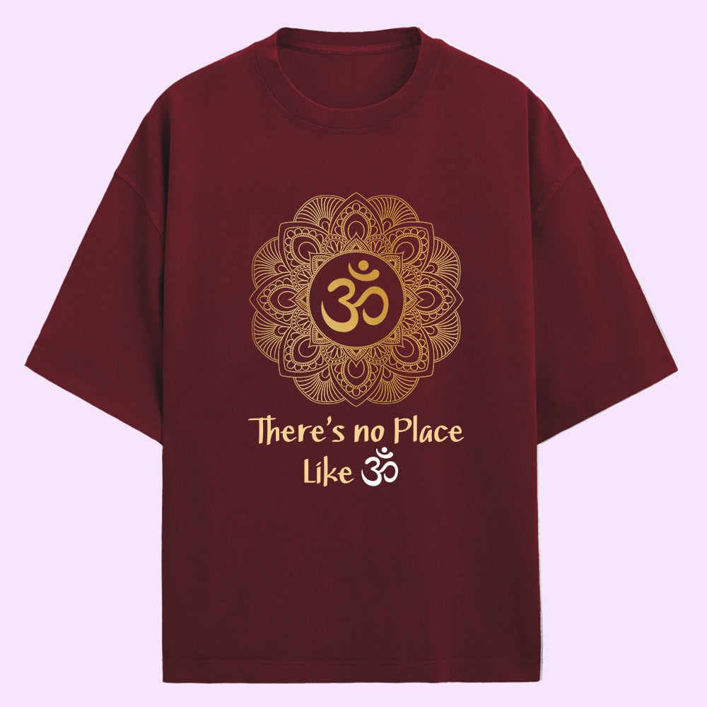 Om (Yoga) (Front Print) Oversized T-Shirt