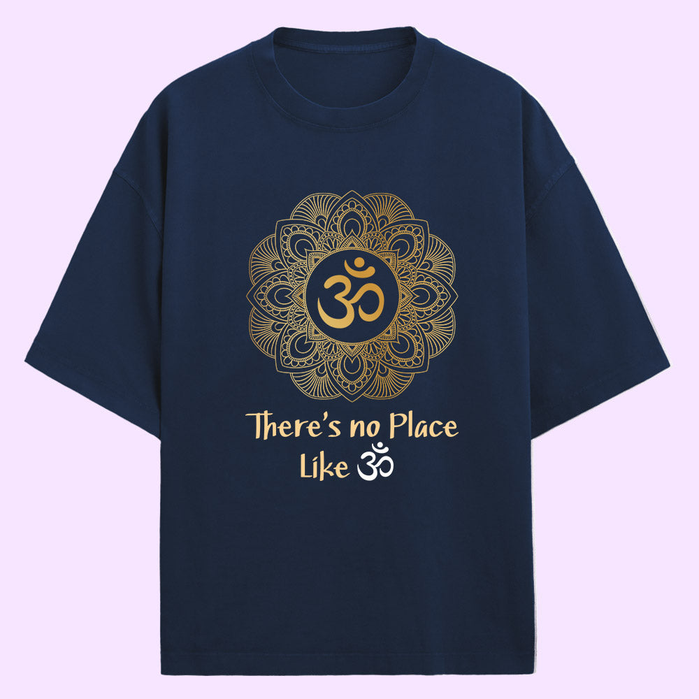 Om (Yoga) (Front Print) Oversized T-Shirt