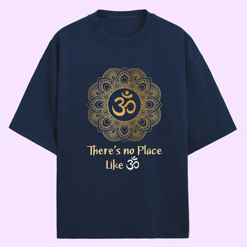 Om (Yoga) (Front Print) Oversized T-Shirt