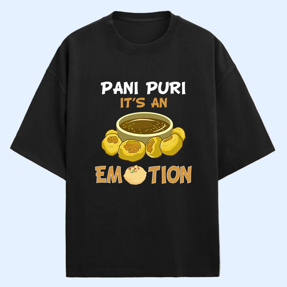 Pani Puri Emotion (Front Print) Oversized T-Shirt