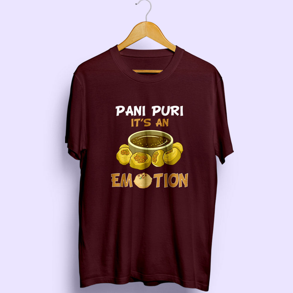 Pani Puri Emotion Half Sleeve T-Shirt - Soul & Peace