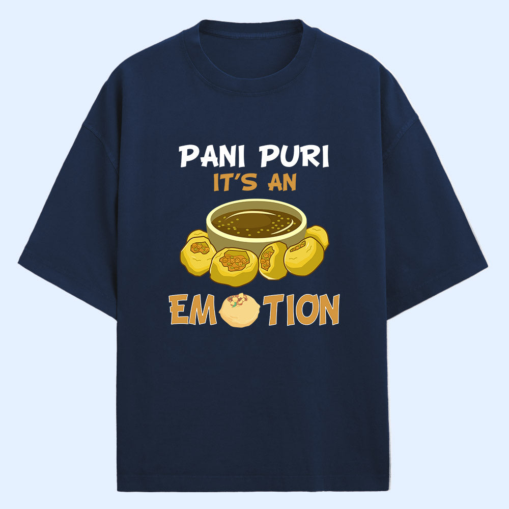 Pani Puri Emotion (Front Print) Oversized T-Shirt