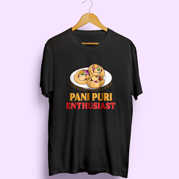Pani Puri Enthusiast Half Sleeve T-Shirt