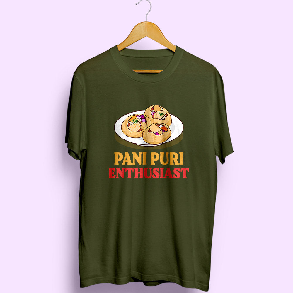 Pani Puri Enthusiast Half Sleeve T-Shirt