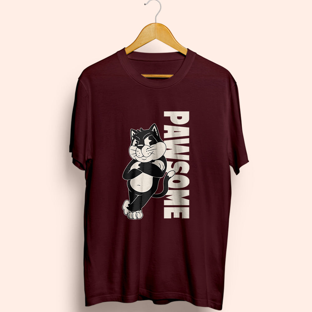 Pawsome Half Sleeve T-Shirt - Soul & Peace