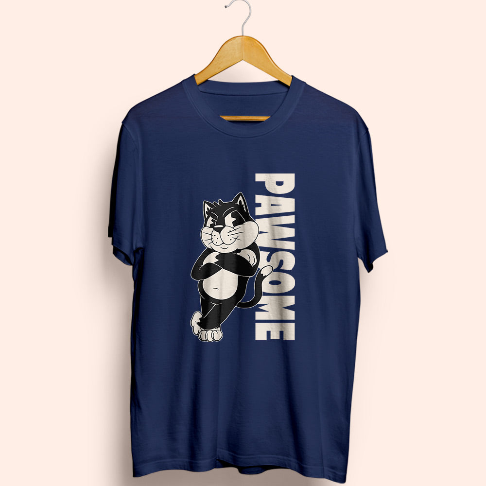 Pawsome Half Sleeve T-Shirt - Soul & Peace