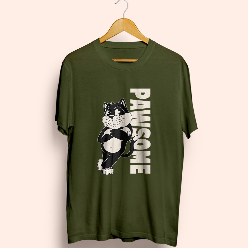 Pawsome Half Sleeve T-Shirt - Soul & Peace