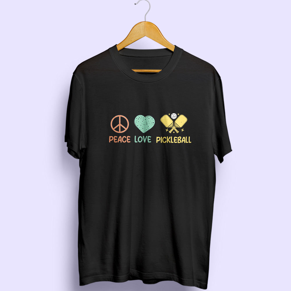 Peace Love Pickleball Half Sleeve T-Shirt