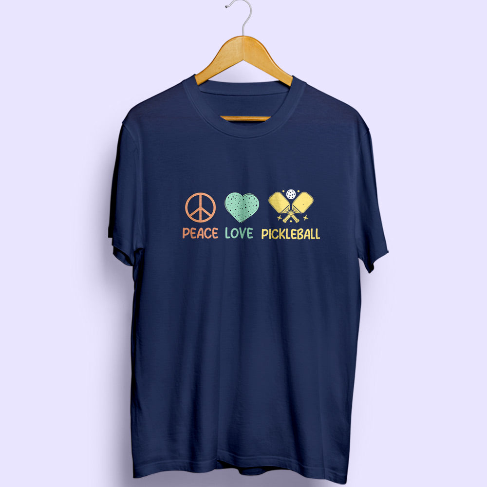 Peace Love Pickleball Half Sleeve T-Shirt