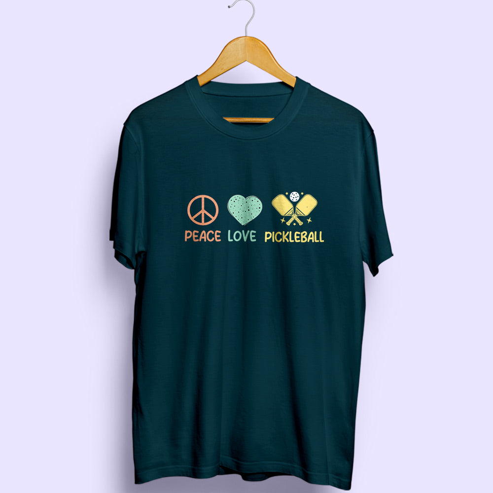 Peace Love Pickleball Half Sleeve T-Shirt