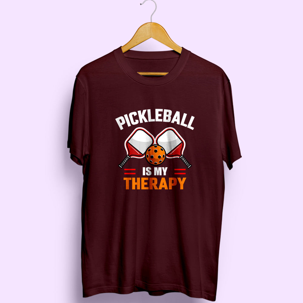 Pickleball Is My Therapy Half Sleeve T-Shirt