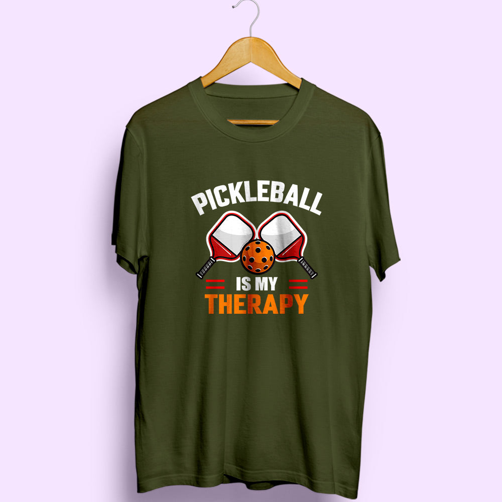 Pickleball Is My Therapy Half Sleeve T-Shirt
