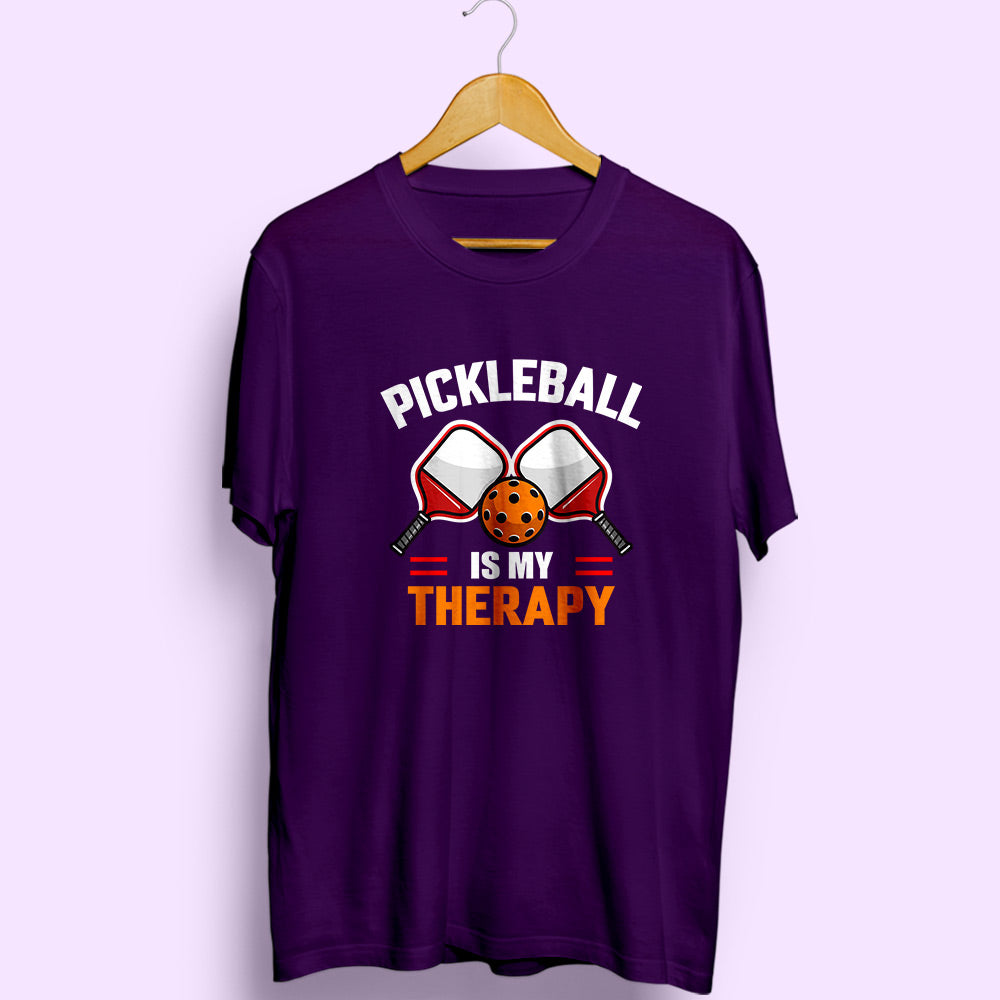 Pickleball Is My Therapy Half Sleeve T-Shirt