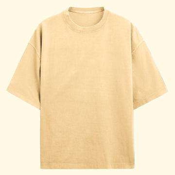 Plain Beige Oversized T-Shirt