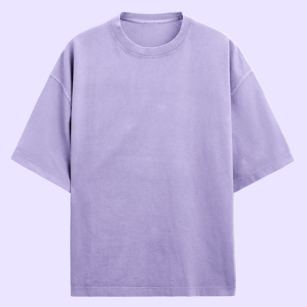Plain Lavender Oversized T-Shirt