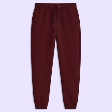 Maroon Unisex Joggers - Regular Fit