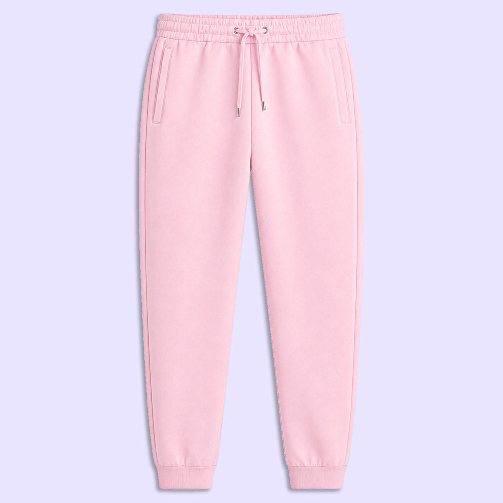 Light Baby Pink Unisex Joggers - Regular Fit
