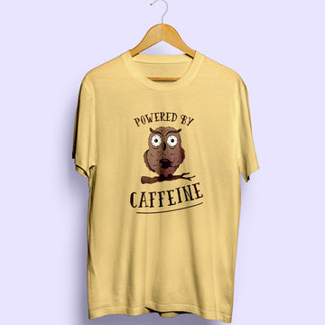 Powered By Caffeine Half Sleeve T-Shirt