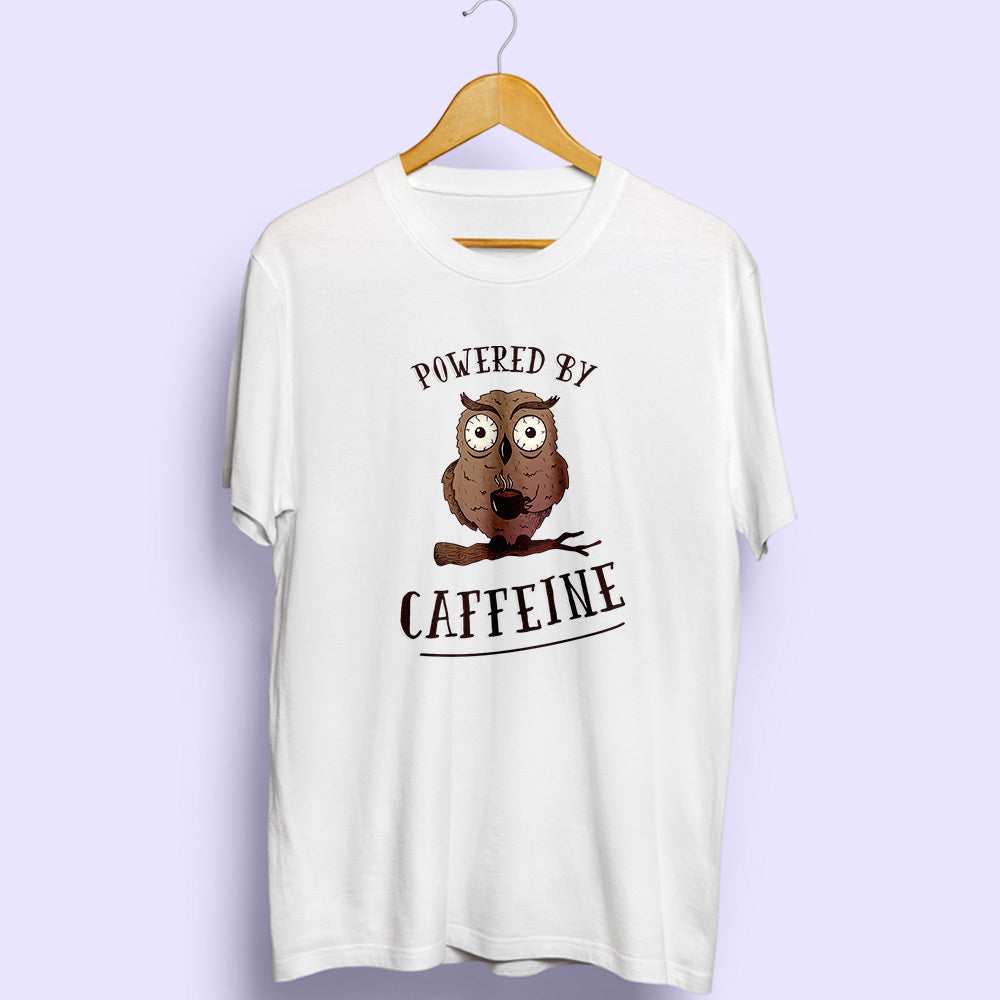 Powered By Caffeine Half Sleeve T-Shirt