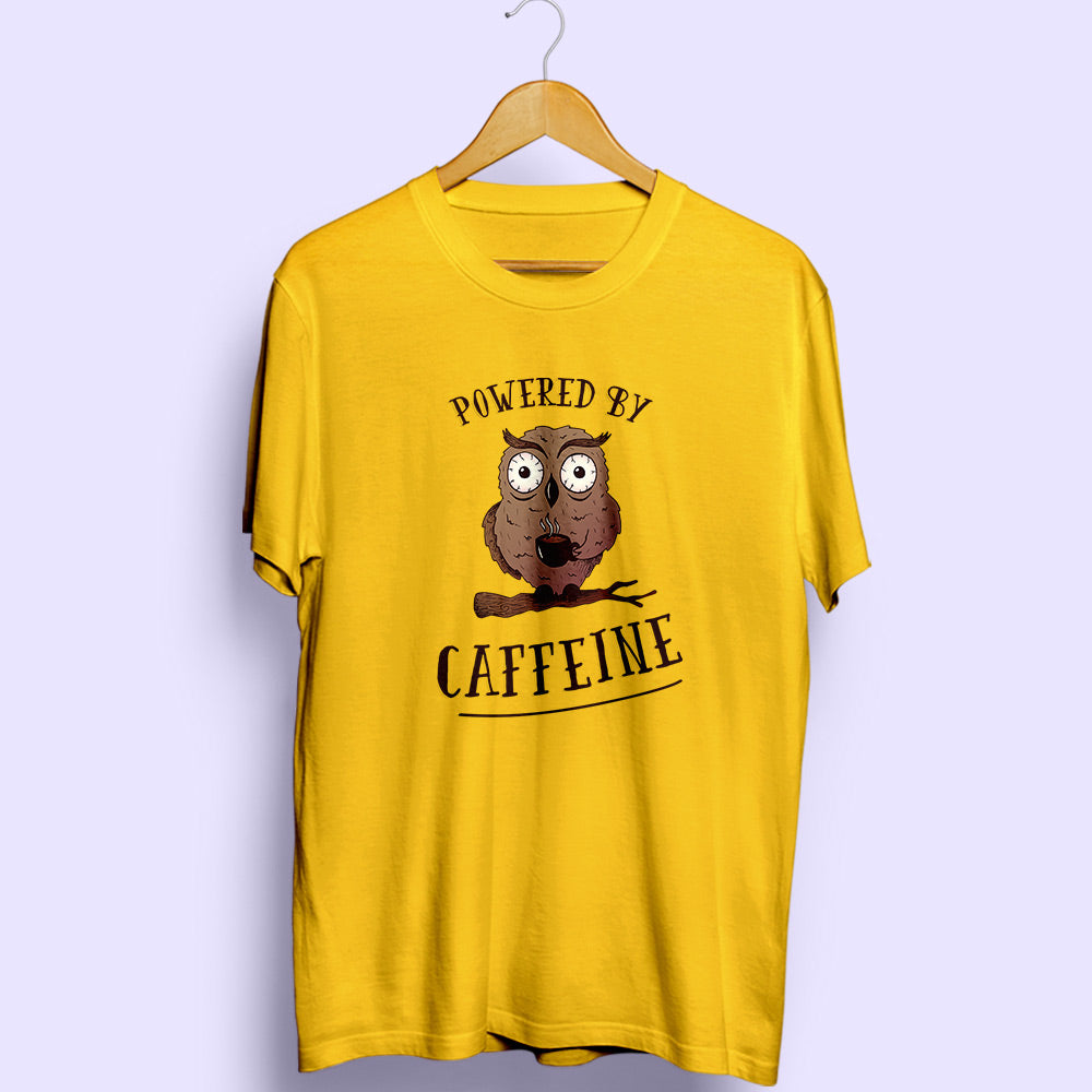 Powered By Caffeine Half Sleeve T-Shirt