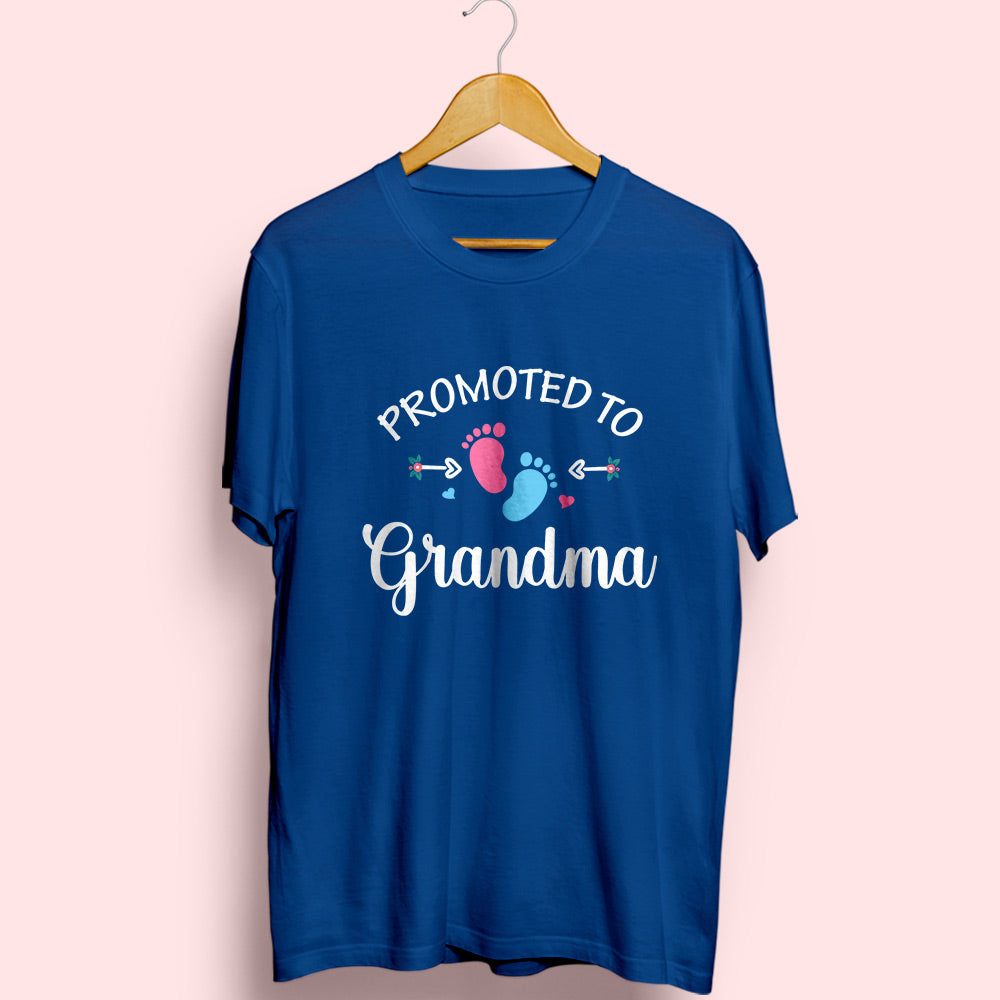 Promoted To Grandma Half Sleeve T-Shirt