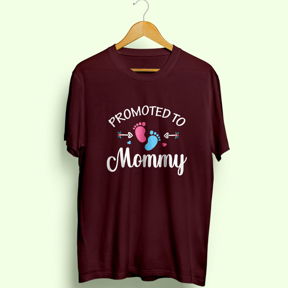 Promoted To Mommy Half Sleeve T-Shirt - Soul & Peace