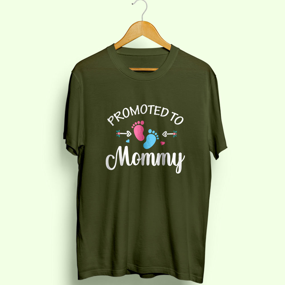 Promoted To Mommy Half Sleeve T-Shirt - Soul & Peace