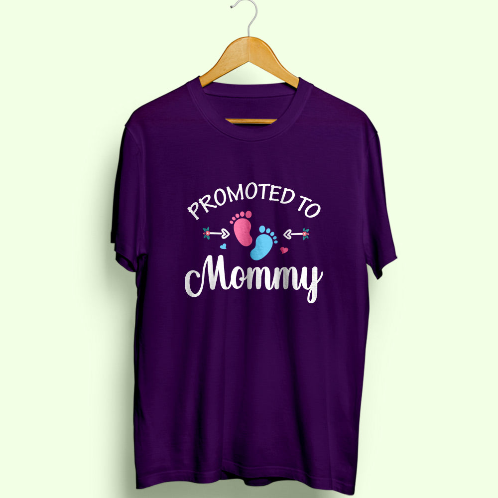 Promoted To Mommy Half Sleeve T-Shirt - Soul & Peace