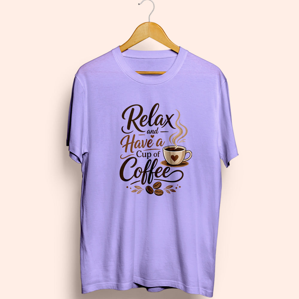 Relax Have A Coffee Half Sleeve T-Shirt