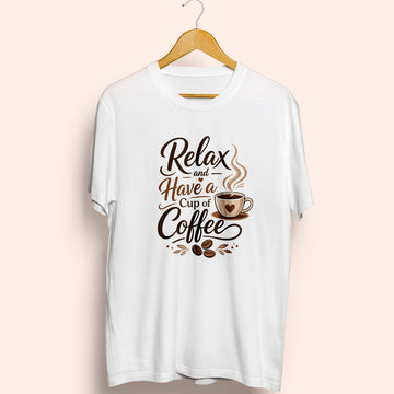 Relax Have A Coffee Half Sleeve T-Shirt