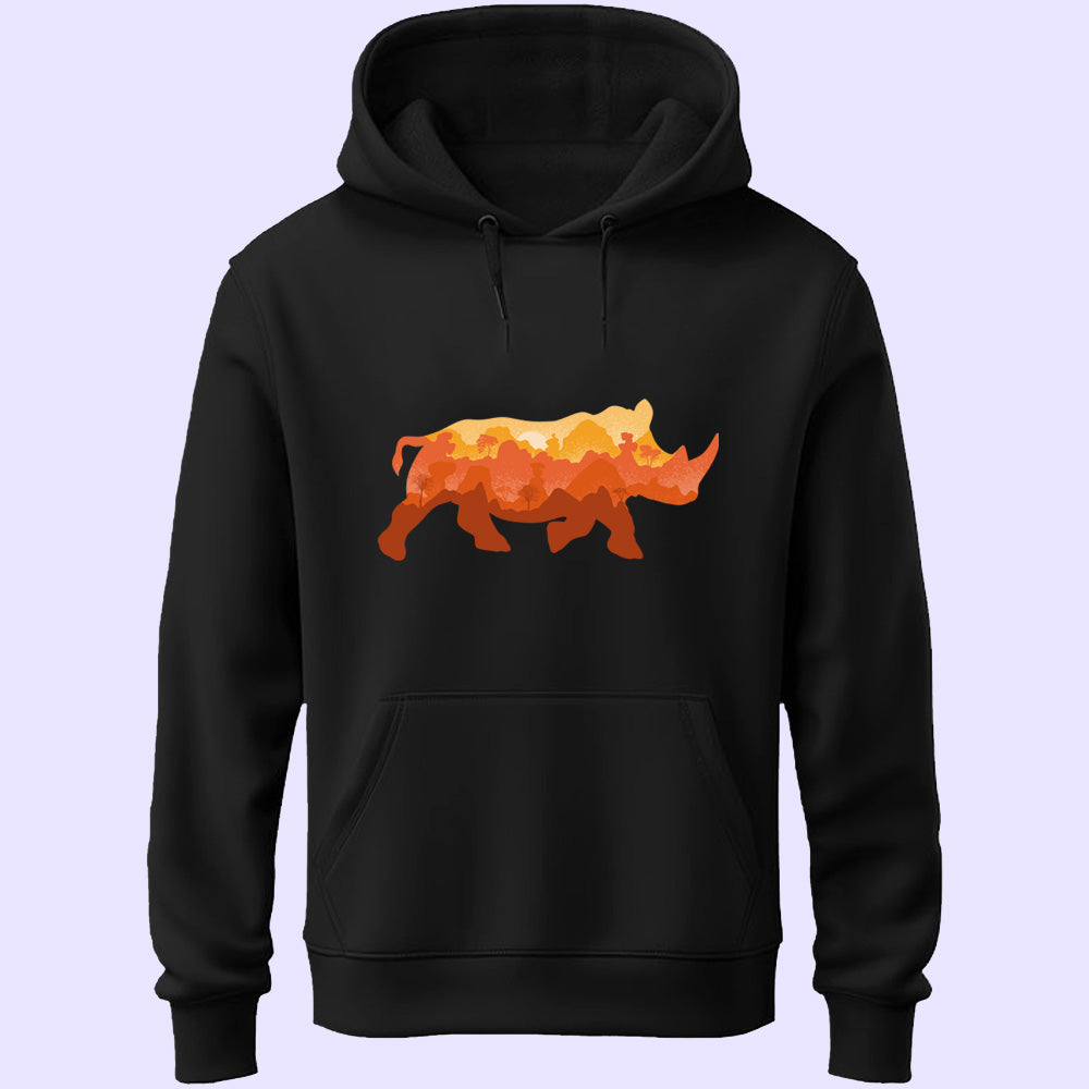 Rhino Unisex Hoodie - Soul & Peace